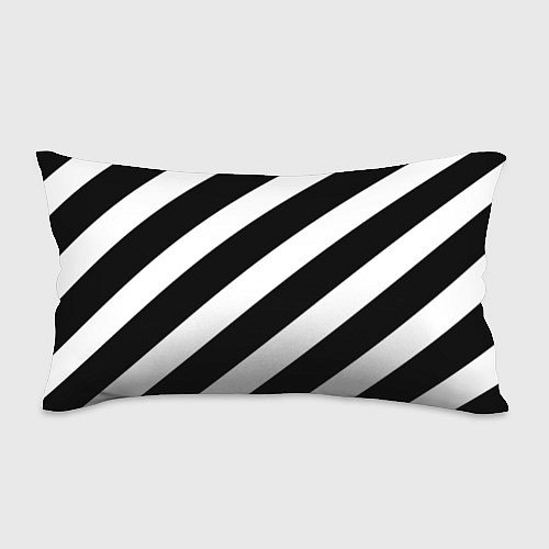Подушка-антистресс Черно белые полоски / 3D-принт – фото 1