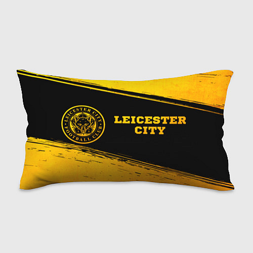 Подушка-антистресс Leicester City - gold gradient: надпись и символ / 3D-принт – фото 1