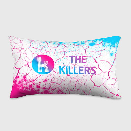 Подушка-антистресс The Killers neon gradient style: надпись и символ / 3D-принт – фото 1