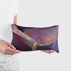 Подушка-антистресс Абстрактные объёмные волны бархата, цвет: 3D-принт — фото 2