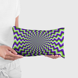 Подушка-антистресс Гипнотические полосы - оптическая иллюзия, цвет: 3D-принт — фото 2