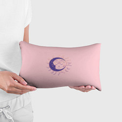 Подушка-антистресс Спящие солнце и месяц в стиле модерн, цвет: 3D-принт — фото 2