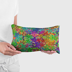 Подушка-антистресс Узоры из разноцветных звёзд, цвет: 3D-принт — фото 2