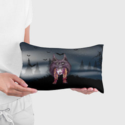 Подушка-антистресс Девушка в скальпеле волка, цвет: 3D-принт — фото 2