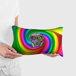 Подушка-антистресс Зомби в распираторе, цвет: 3D-принт — фото 2
