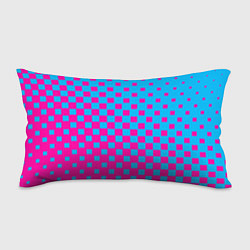 Подушка-антистресс Фиолетовые и синие квадратики, цвет: 3D-принт
