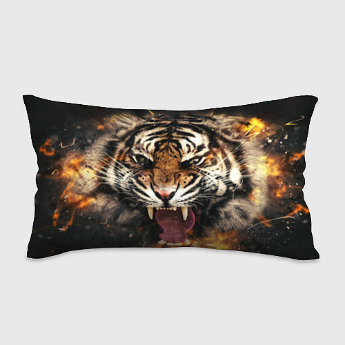 Подушка-антистресс Оскал тигра / 3D-принт – фото 1