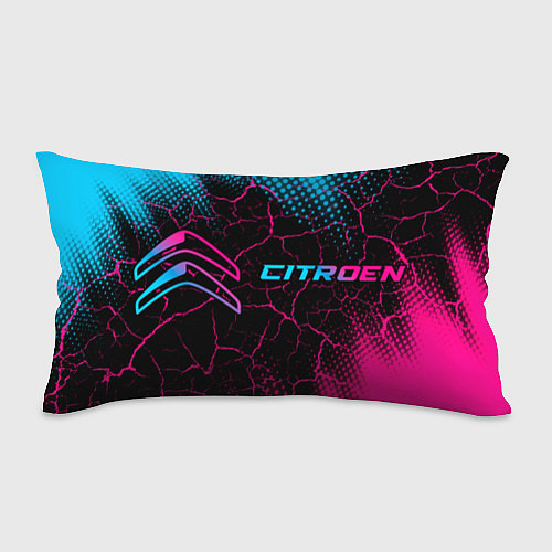 Подушка-антистресс Citroen - neon gradient: надпись и символ / 3D-принт – фото 1