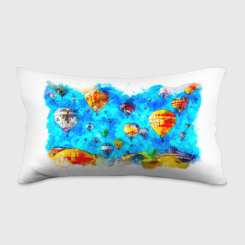Подушка-антистресс Воздушные шары на фоне голубого неба рисунок / 3D-принт – фото 1