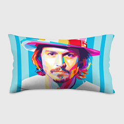 Подушка-антистресс Джонни Депп портрет, цвет: 3D-принт