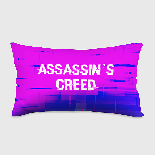 Подушка-антистресс Assassins Creed glitch text effect: надпись и симв / 3D-принт – фото 1
