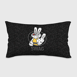 Подушка-антистресс SWAG, bad rabbit, merry Christmas, цвет: 3D-принт