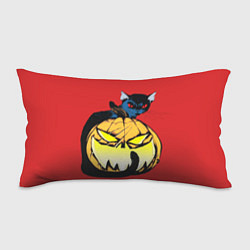 Подушка-антистресс Halloween - тыква и кот, цвет: 3D-принт