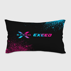 Подушка-антистресс Exeed - neon gradient: надпись и символ, цвет: 3D-принт