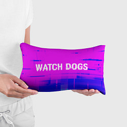 Подушка-антистресс Watch Dogs glitch text effect: надпись и символ, цвет: 3D-принт — фото 2
