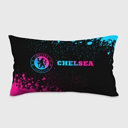 Подушка-антистресс Chelsea - neon gradient: надпись и символ, цвет: 3D-принт