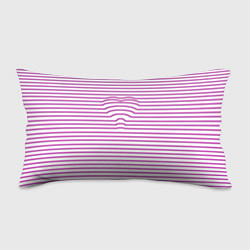 Подушка-антистресс Полосатый паттерн бело-розового цвета, цвет: 3D-принт