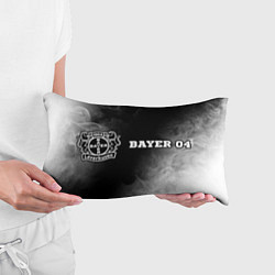 Подушка-антистресс Bayer 04 sport на темном фоне: надпись и символ, цвет: 3D-принт — фото 2