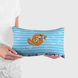 Подушка-антистресс Лисички и море, цвет: 3D-принт — фото 2