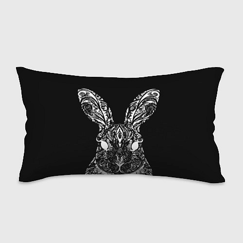 Подушка-антистресс Черный кролик арт / 3D-принт – фото 1