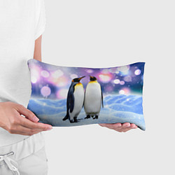Подушка-антистресс Пингвины на снегу, цвет: 3D-принт — фото 2