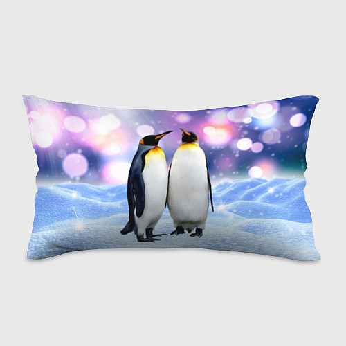 Подушка-антистресс Пингвины на снегу / 3D-принт – фото 1