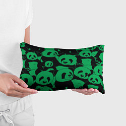 Подушка-антистресс Panda green pattern, цвет: 3D-принт — фото 2