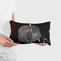 Подушка-антистресс Черный кролик ом ном ном, цвет: 3D-принт — фото 2