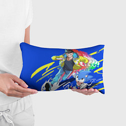 Подушка-антистресс Cyberpunk Edgerunners x Sonic, цвет: 3D-принт — фото 2