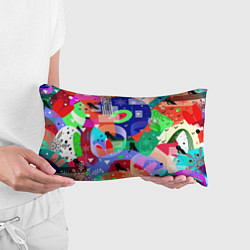 Подушка-антистресс Птички, снежинки и заячьи ушки, цвет: 3D-принт — фото 2