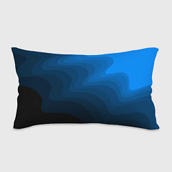 Подушка-антистресс Абстрактный темно синий узор волны