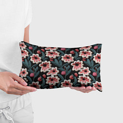 Подушка-антистресс Эффект вышивки цветы, цвет: 3D-принт — фото 2
