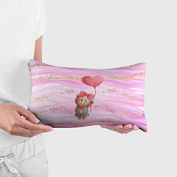 Подушка-антистресс Мишка с шариком Love, цвет: 3D-принт — фото 2