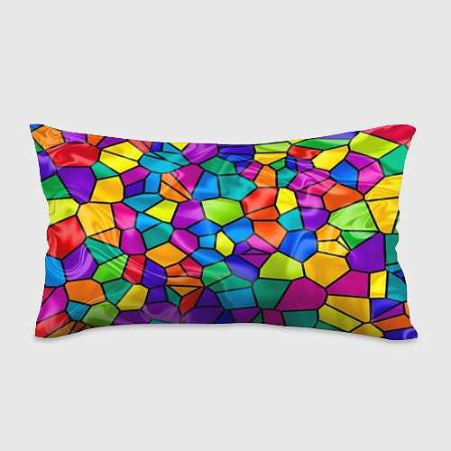 Подушка-антистресс Разноцветная мозаика / 3D-принт – фото 1