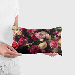 Подушка-антистресс Нежные кустовые розы, цвет: 3D-принт — фото 2