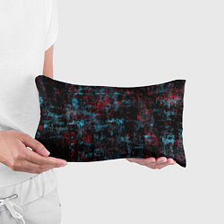 Подушка-антистресс Абстракт красного, голубого и чёного, цвет: 3D-принт — фото 2