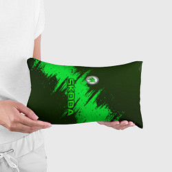 Подушка-антистресс Skoda - green, цвет: 3D-принт — фото 2