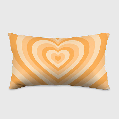 Подушка-антистресс Hearts orange / 3D-принт – фото 1
