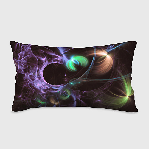 Подушка-антистресс Магические фиолетовые волны и цветные космические / 3D-принт – фото 1
