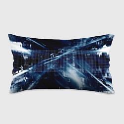 Подушка-антистресс Тёмно-ледяной фон и бесконечный код, цвет: 3D-принт