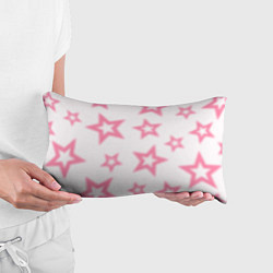 Подушка-антистресс Pink and white stars, цвет: 3D-принт — фото 2