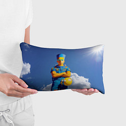 Подушка-антистресс Барт Симпсон - космический мальчик - нейросеть, цвет: 3D-принт — фото 2
