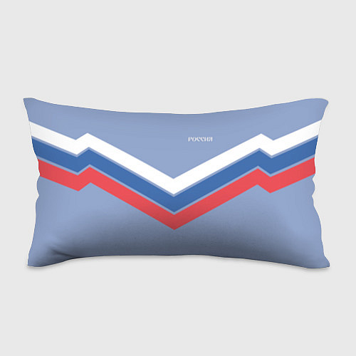 Подушка-антистресс Триколор - три полоски на голубом / 3D-принт – фото 1