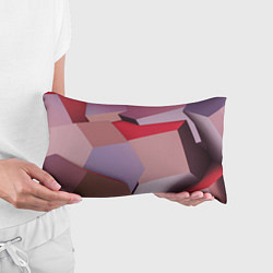 Подушка-антистресс Розовое абстрактное множество кубов, цвет: 3D-принт — фото 2