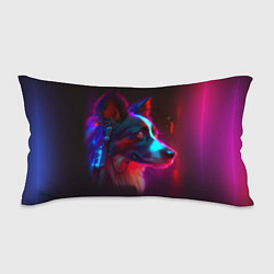 Подушка-антистресс Кибер-собака неон, цвет: 3D-принт