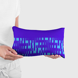 Подушка-антистресс Паттерн в стиле модерн синий яркий, цвет: 3D-принт — фото 2