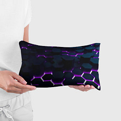 Подушка-антистресс Неоновые соты с подсветкой, цвет: 3D-принт — фото 2