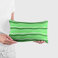 Подушка-антистресс Зеленые волны, цвет: 3D-принт — фото 2