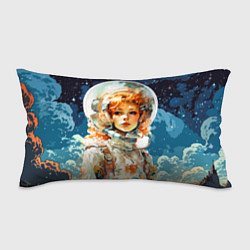 Подушка-антистресс Рыжая девушка космонавт, цвет: 3D-принт