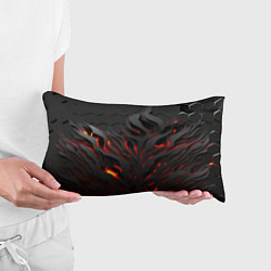 Подушка-антистресс Объемное черное пламя, цвет: 3D-принт — фото 2